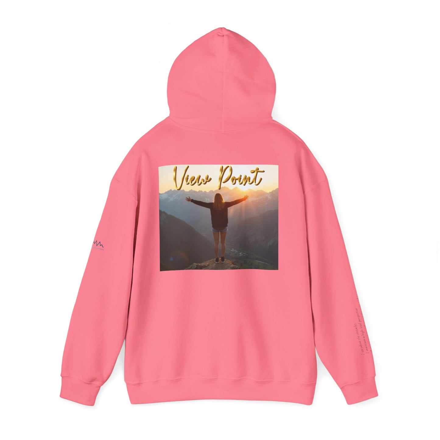 “View Point” Hoodie- Sleeve Print Affirmation