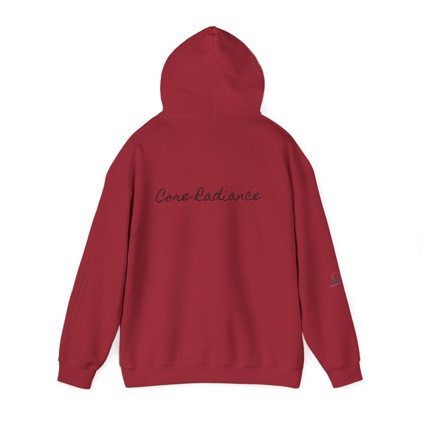 “Core Radiance” Hoodie-  Sleeve Print Affirmation