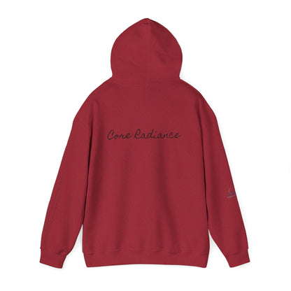 “Core Radiance” Hoodie-  Sleeve Print Affirmation