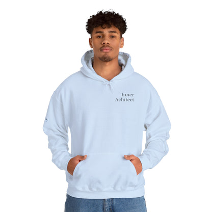 "Inner Architect" Hoodie Sweatshirt- Sleeve Printed Affirmation