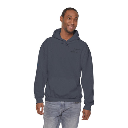 "Inner Architect" Hoodie Sweatshirt- Sleeve Printed Affirmation