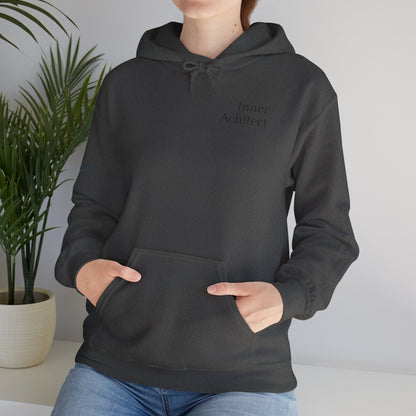 "Inner Architect" Hoodie Sweatshirt- Sleeve Printed Affirmation