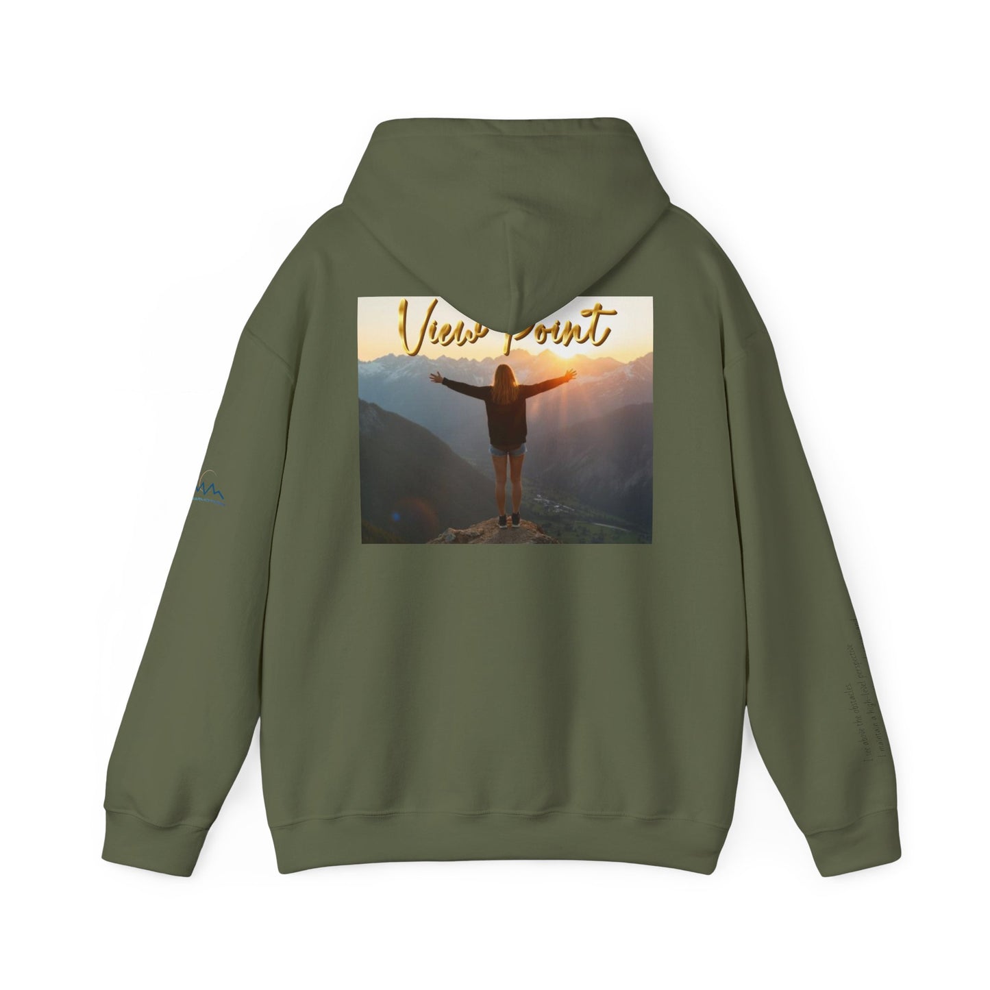 “View Point” Hoodie- Sleeve Print Affirmation
