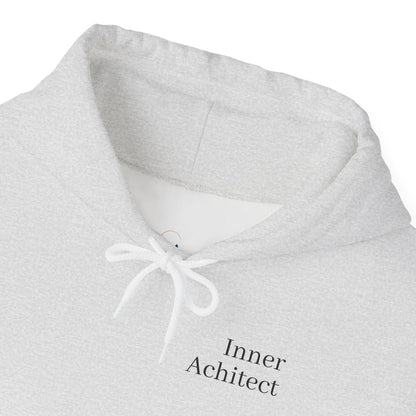 "Inner Architect" Hoodie Sweatshirt- Sleeve Printed Affirmation