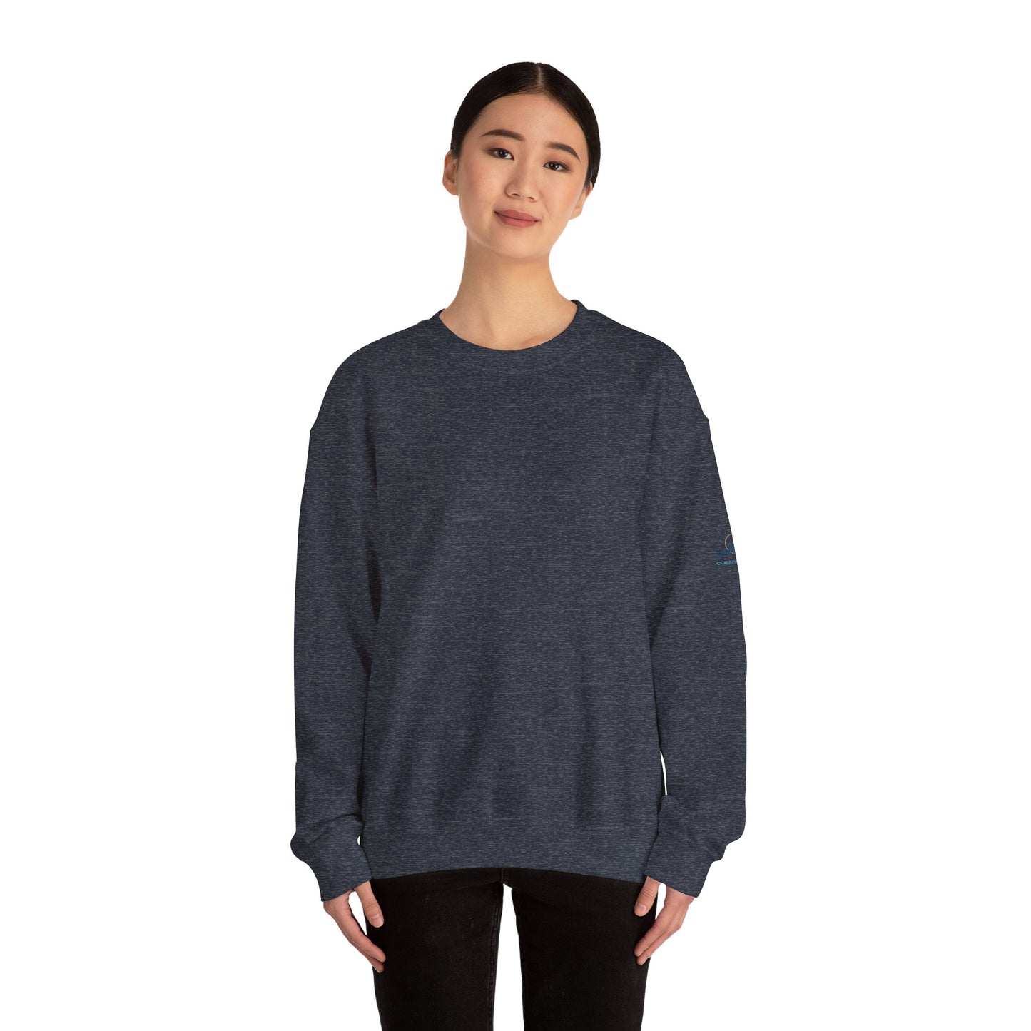 “Alignment > Effort” Crewneck Sweatshirt- Sleeve Print Affirmation