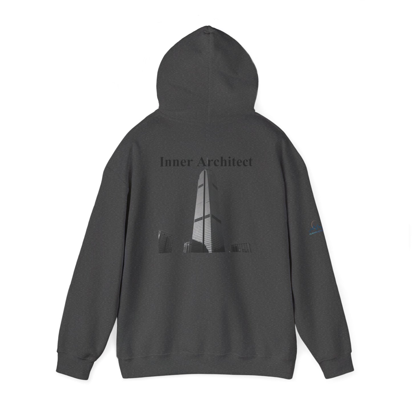 "Inner Architect" Hoodie Sweatshirt- Sleeve Printed Affirmation