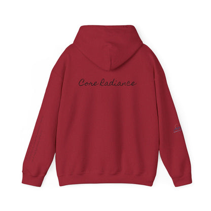 “Core Radiance” Hoodie-  Sleeve Print Affirmation