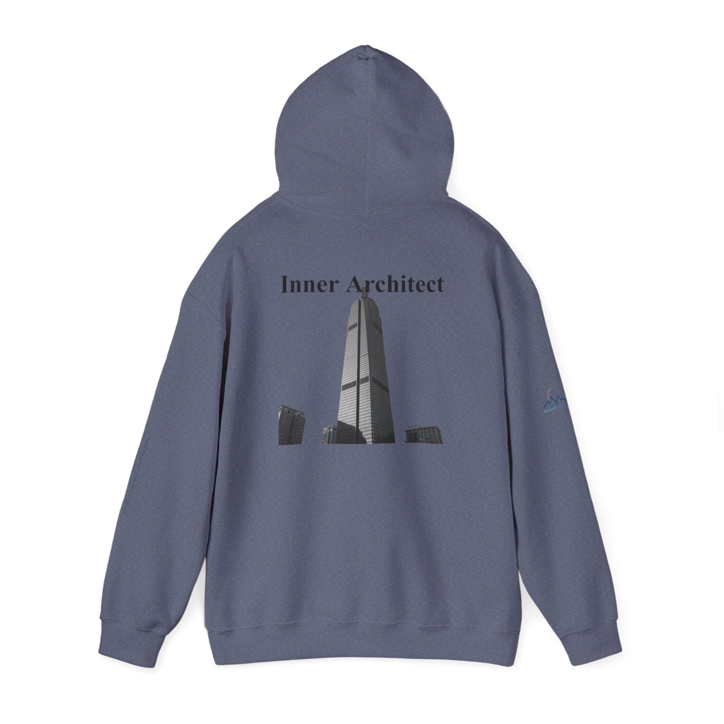 "Inner Architect" Hoodie Sweatshirt- Sleeve Printed Affirmation
