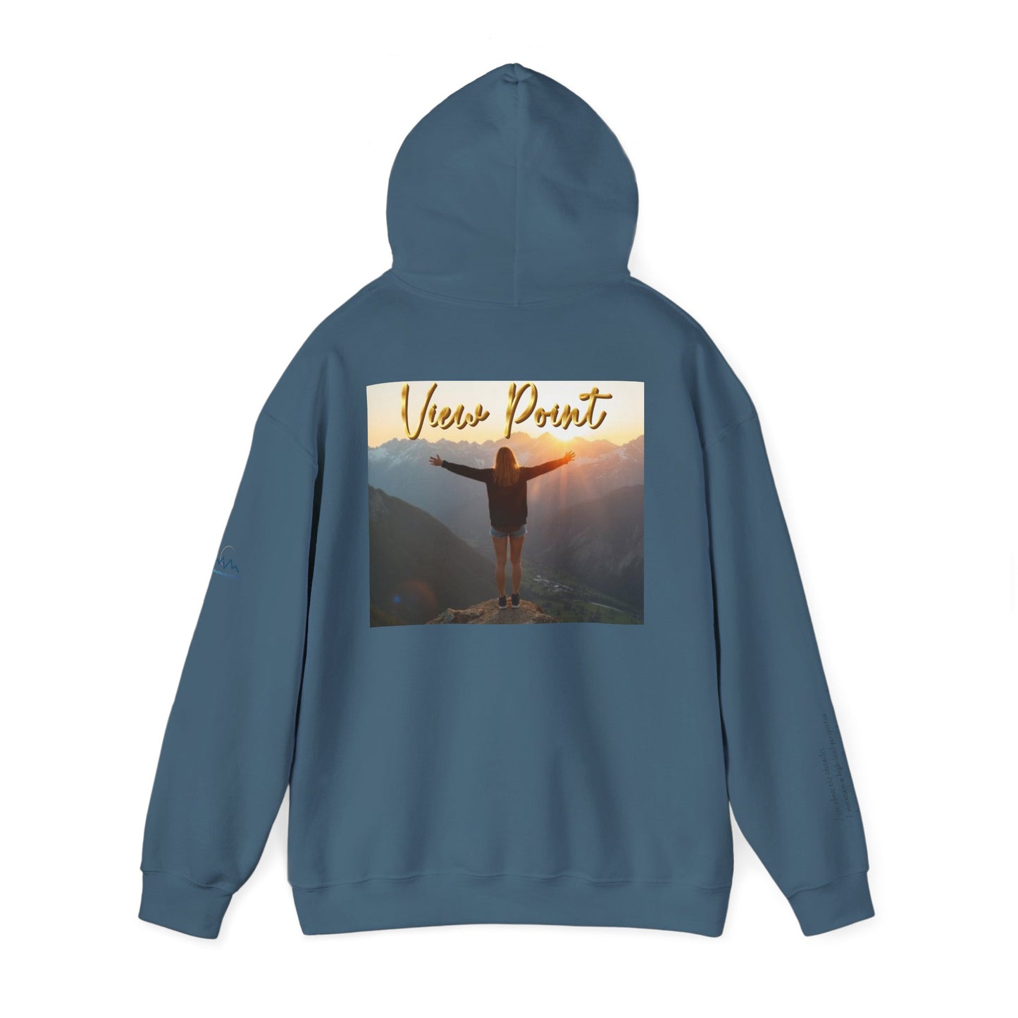 “View Point” Hoodie- Sleeve Print Affirmation