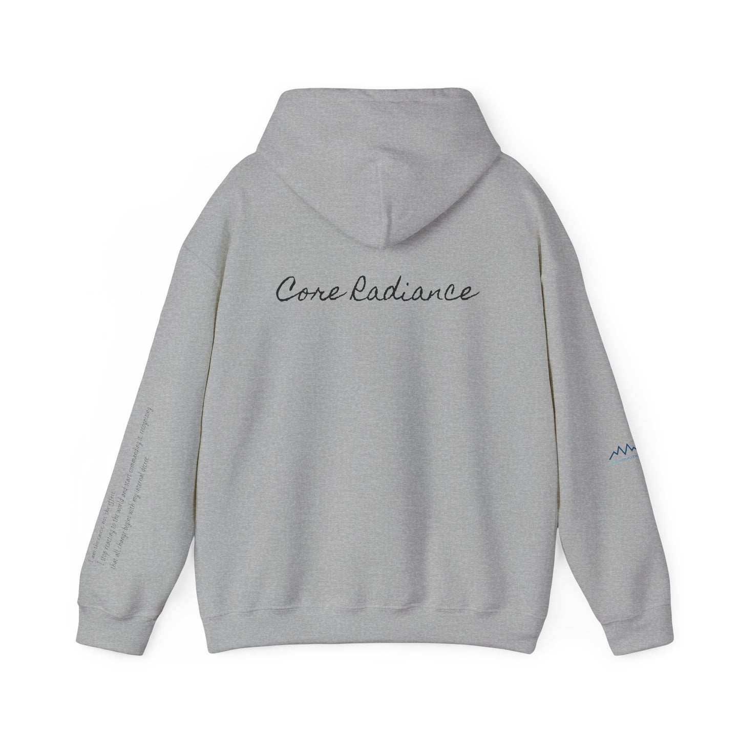 “Core Radiance” Hoodie-  Sleeve Print Affirmation