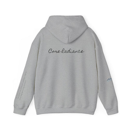 “Core Radiance” Hoodie-  Sleeve Print Affirmation